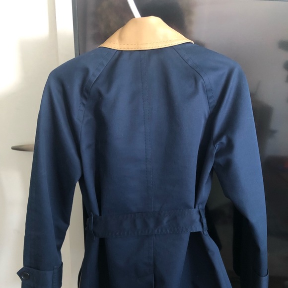 SOLD***Coach navy and cream trench coat***SOLD - Picture 3 of 5